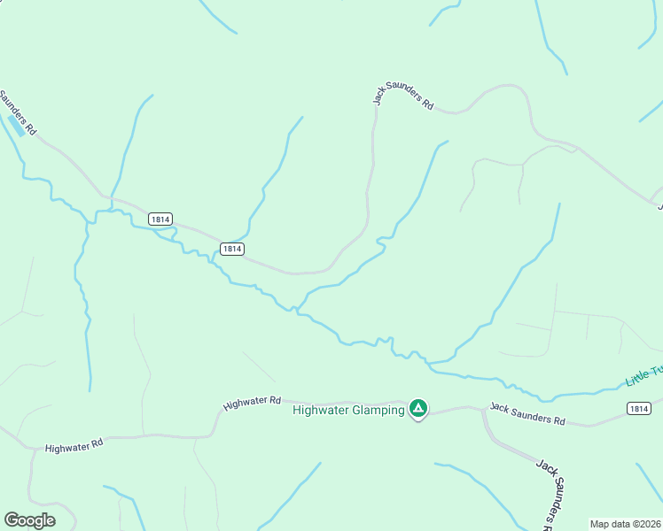 map of restaurants, bars, coffee shops, grocery stores, and more near Jack Saunders Road in Waverly