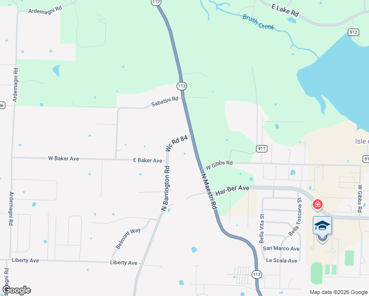 map of restaurants, bars, coffee shops, grocery stores, and more near 1280 North Barrington Road in Springdale