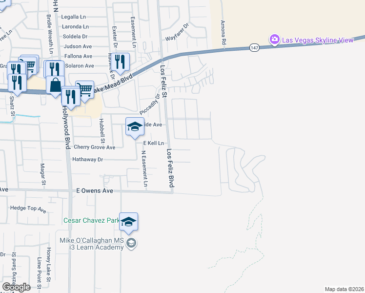 map of restaurants, bars, coffee shops, grocery stores, and more near 7150 Pico Rio Court in Las Vegas
