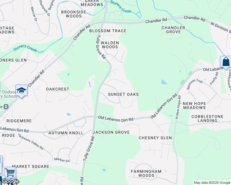 map of restaurants, bars, coffee shops, grocery stores, and more near 301 Overridge Cove in Nashville