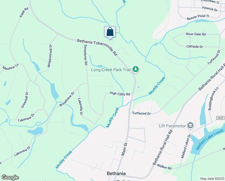 map of restaurants, bars, coffee shops, grocery stores, and more near 5701 Polaris Road in Pfafftown