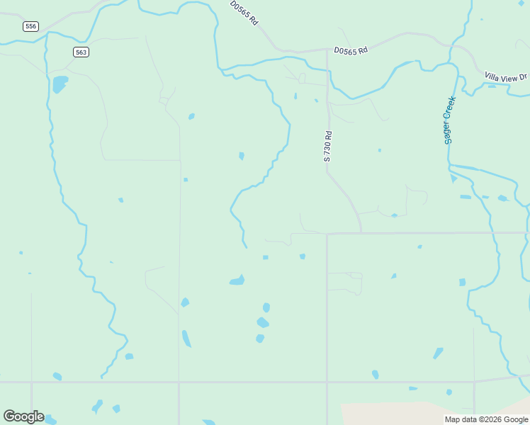 map of restaurants, bars, coffee shops, grocery stores, and more near 57001 South 730 Road in Colcord