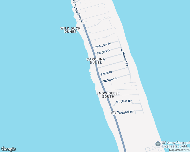 map of restaurants, bars, coffee shops, grocery stores, and more near 1346 Duck Road in Kitty Hawk