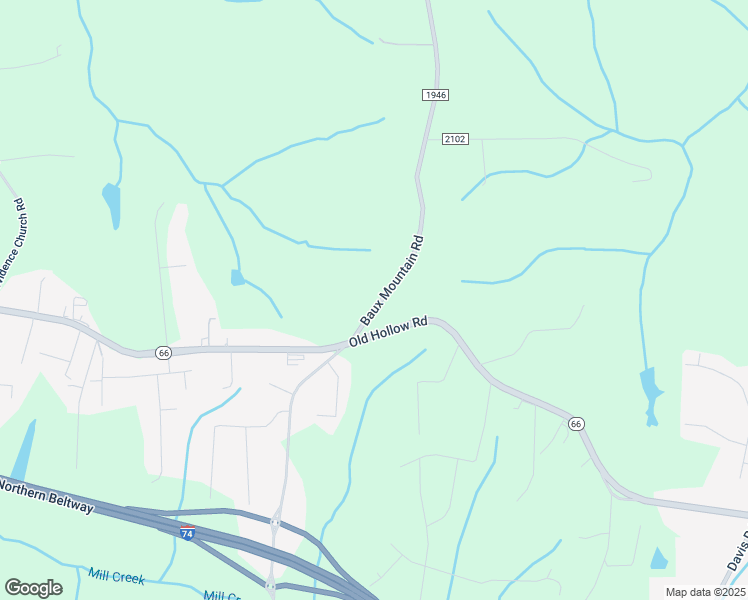 map of restaurants, bars, coffee shops, grocery stores, and more near 5760 Baux Mountain Road in Winston-Salem