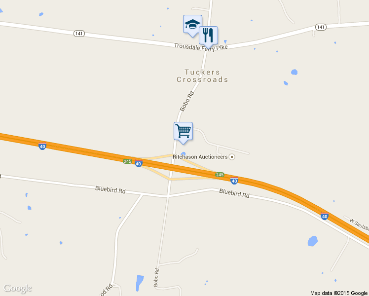 map of restaurants, bars, coffee shops, grocery stores, and more near 7458 Linwood Road in Lebanon
