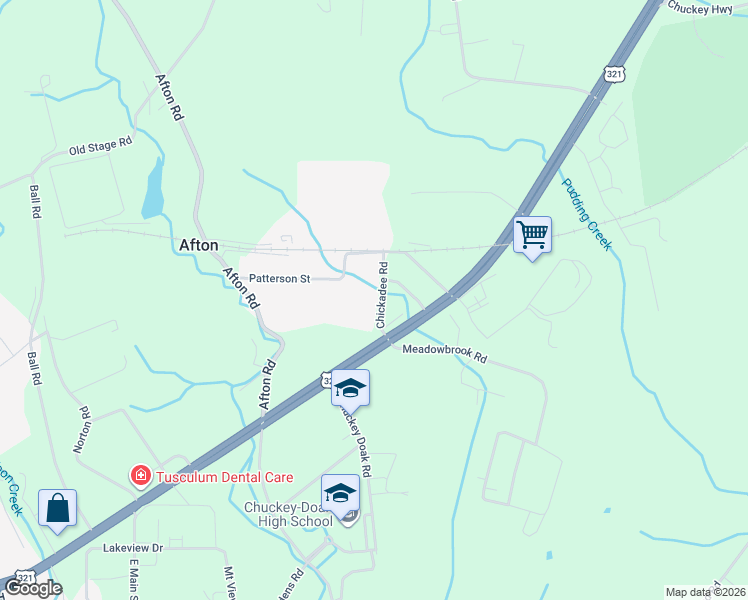 map of restaurants, bars, coffee shops, grocery stores, and more near 87 Chickadee Rd in Afton