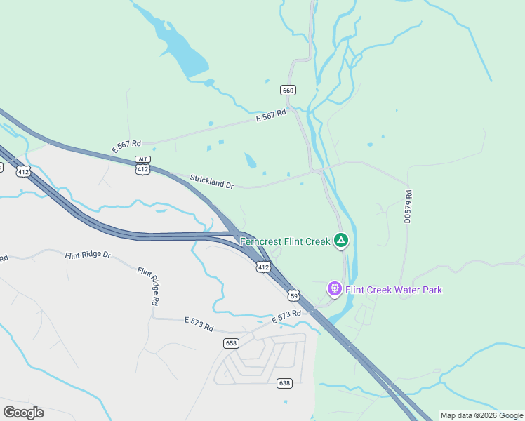 map of restaurants, bars, coffee shops, grocery stores, and more near 17488 Strickland Drive in Colcord