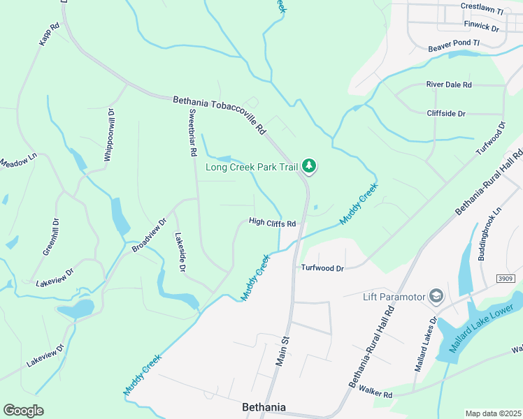 map of restaurants, bars, coffee shops, grocery stores, and more near 5701 Polaris Road in Pfafftown