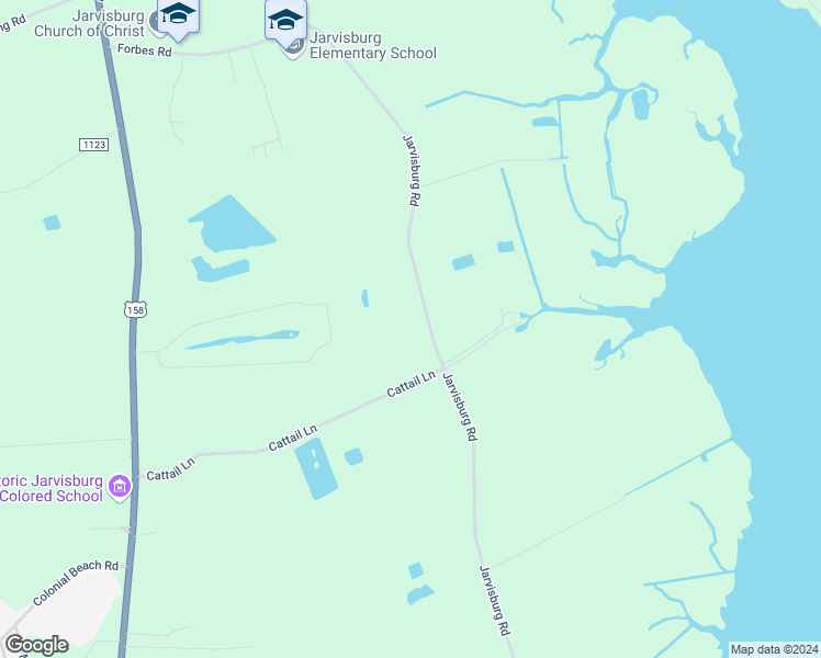 map of restaurants, bars, coffee shops, grocery stores, and more near 350 Jarvisburg Road in Jarvisburg