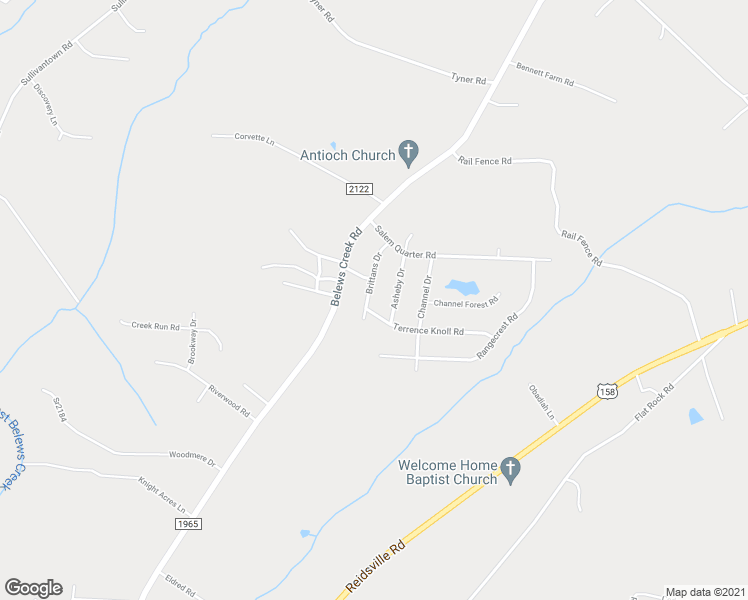 map of restaurants, bars, coffee shops, grocery stores, and more near 5935 Brittans Drive in Belews Creek