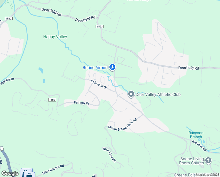 map of restaurants, bars, coffee shops, grocery stores, and more near 160 Kellwood Drive in Boone