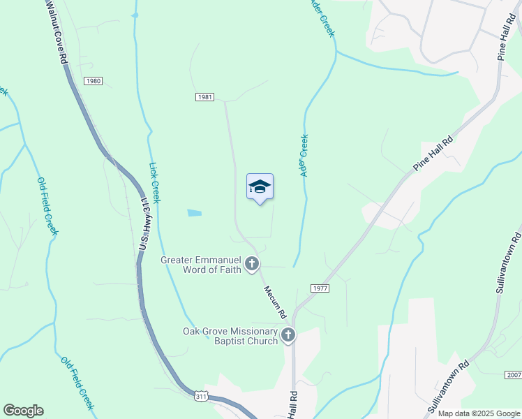 map of restaurants, bars, coffee shops, grocery stores, and more near in Walkertown