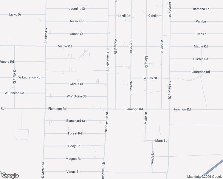map of restaurants, bars, coffee shops, grocery stores, and more near 1840 Michael Drive in Pahrump