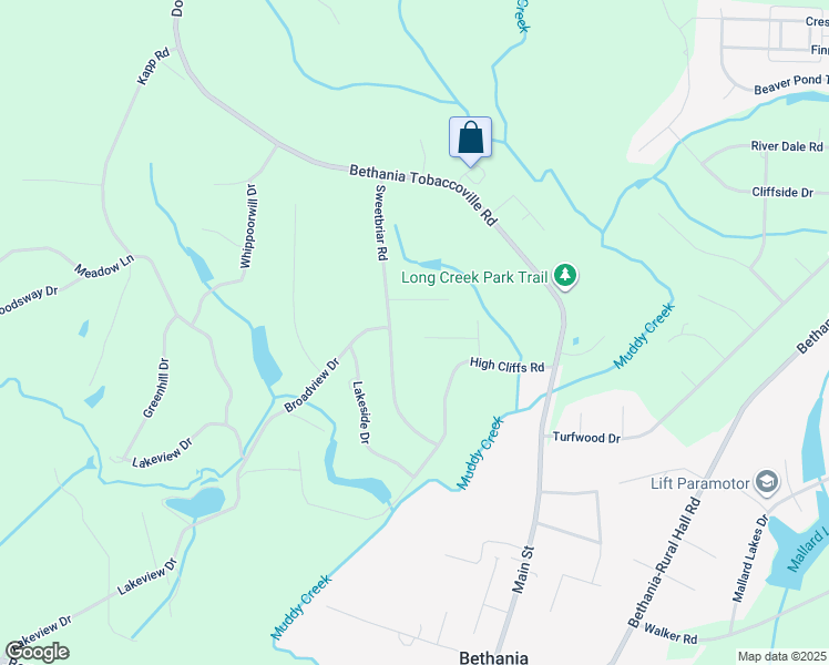 map of restaurants, bars, coffee shops, grocery stores, and more near 5732 Polaris Court in Pfafftown