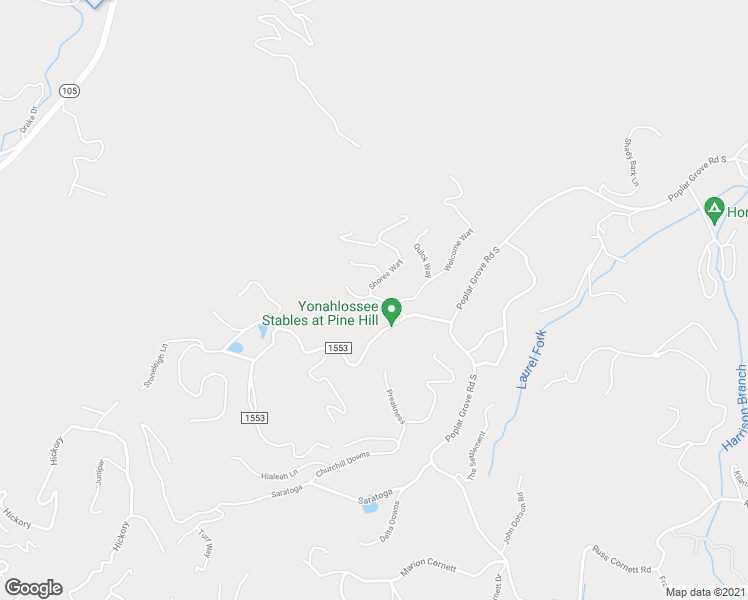 map of restaurants, bars, coffee shops, grocery stores, and more near 189 Shores Way in Boone