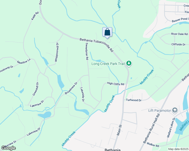 map of restaurants, bars, coffee shops, grocery stores, and more near 5732 Polaris Court in Pfafftown
