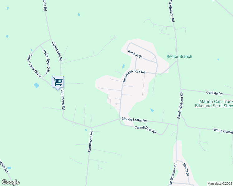 map of restaurants, bars, coffee shops, grocery stores, and more near 1488 Blackburn Fork Rd in Cookeville