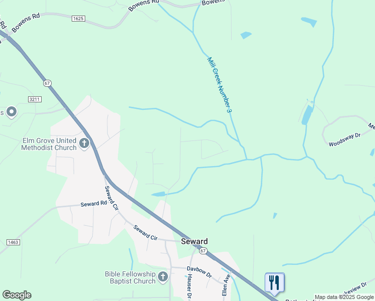 map of restaurants, bars, coffee shops, grocery stores, and more near 5575 Carillon Drive in Forsyth County
