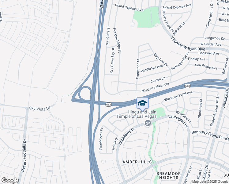 map of restaurants, bars, coffee shops, grocery stores, and more near 11004 Mission Lakes Avenue in Las Vegas