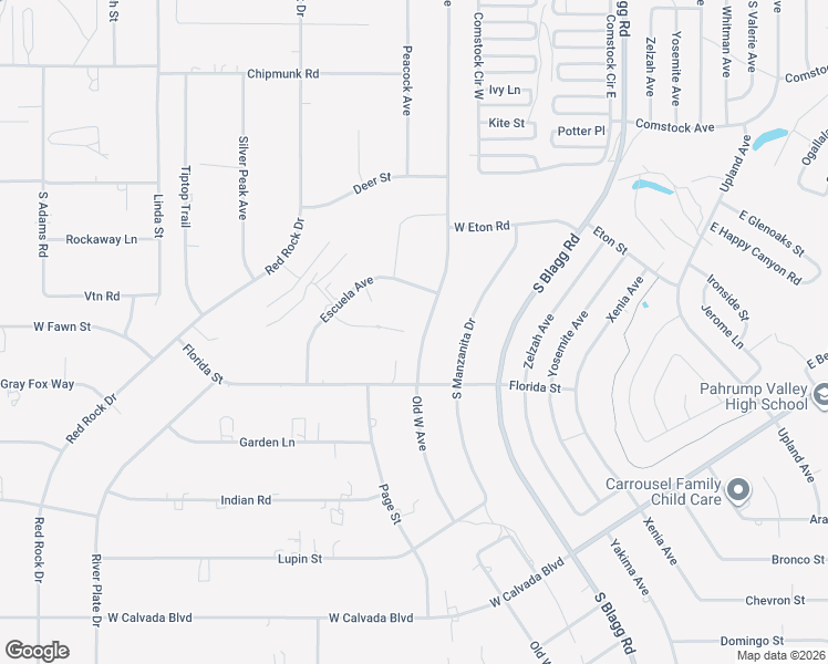 map of restaurants, bars, coffee shops, grocery stores, and more near 1840 Old West Avenue in Pahrump