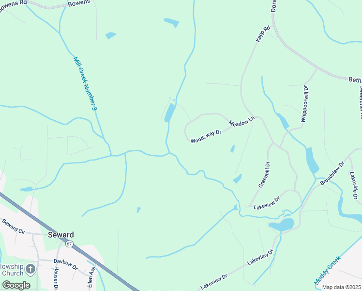 map of restaurants, bars, coffee shops, grocery stores, and more near 5868 Woodsway Drive in Pfafftown