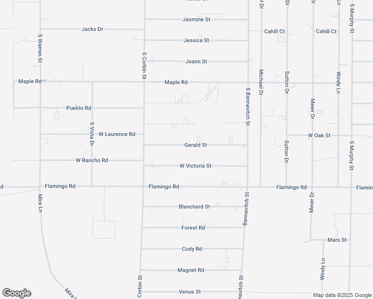 map of restaurants, bars, coffee shops, grocery stores, and more near 4301 Gerald Street in Pahrump