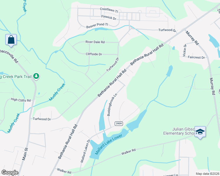map of restaurants, bars, coffee shops, grocery stores, and more near 1818 Bethania-Rural Hall Road in Winston-Salem