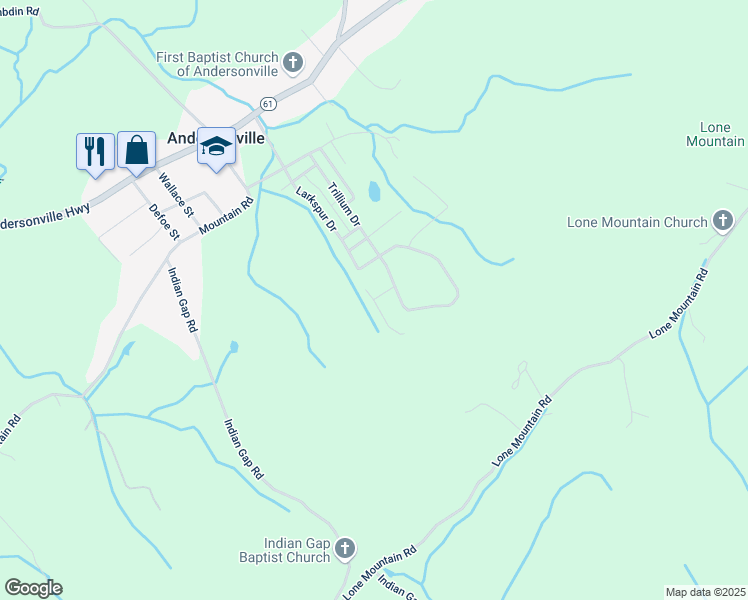 map of restaurants, bars, coffee shops, grocery stores, and more near 203 Primrose Court in Andersonville
