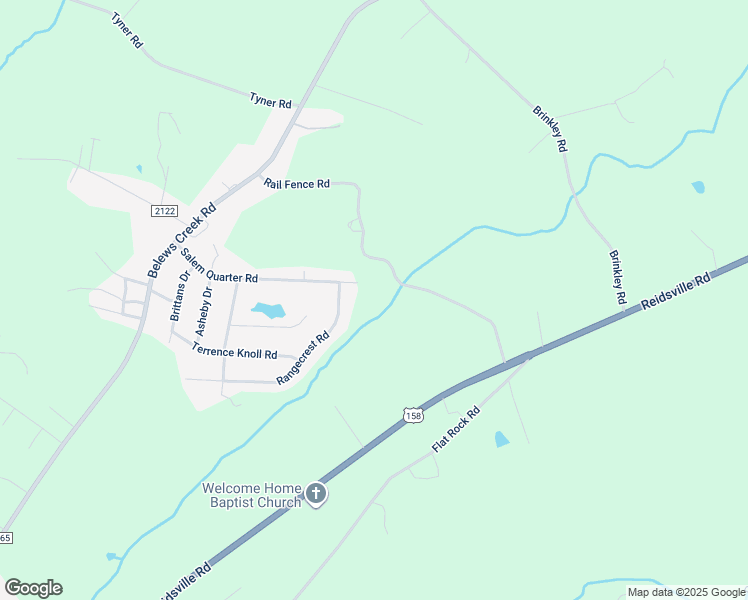 map of restaurants, bars, coffee shops, grocery stores, and more near Rail Fence Road in Belews Creek