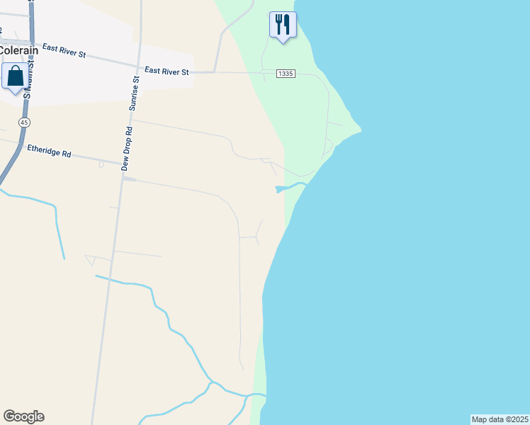 map of restaurants, bars, coffee shops, grocery stores, and more near 122 Small Circle in Colerain