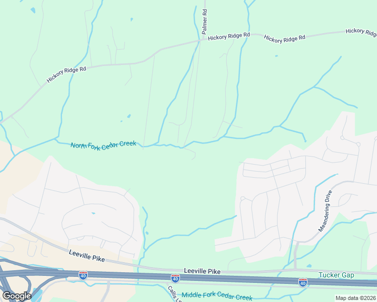 map of restaurants, bars, coffee shops, grocery stores, and more near 5290 Hickory Ridge Road in Lebanon