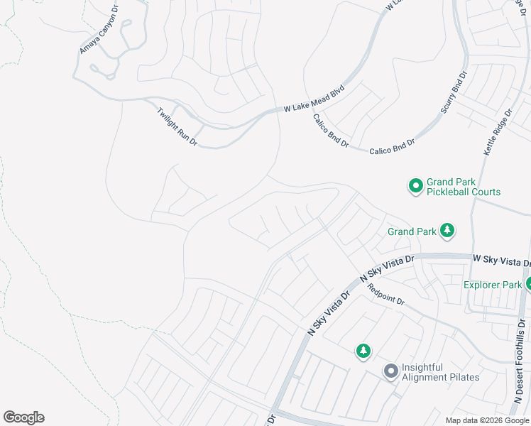 map of restaurants, bars, coffee shops, grocery stores, and more near 1044 Skyview Cove Court in Las Vegas