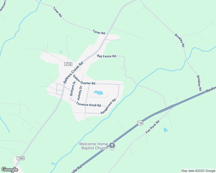 map of restaurants, bars, coffee shops, grocery stores, and more near 6862 Salem Quarter Road in Belews Creek