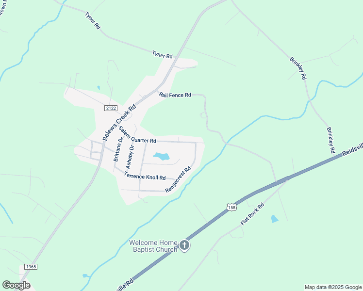 map of restaurants, bars, coffee shops, grocery stores, and more near 6862 Salem Quarter Road in Belews Creek