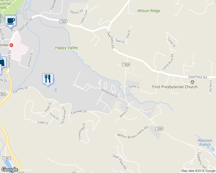 map of restaurants, bars, coffee shops, grocery stores, and more near 140 Carriage Lamp Court in Boone
