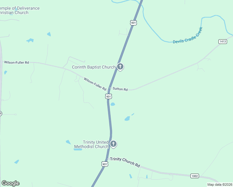 map of restaurants, bars, coffee shops, grocery stores, and more near 10 Sutton Road in Louisburg