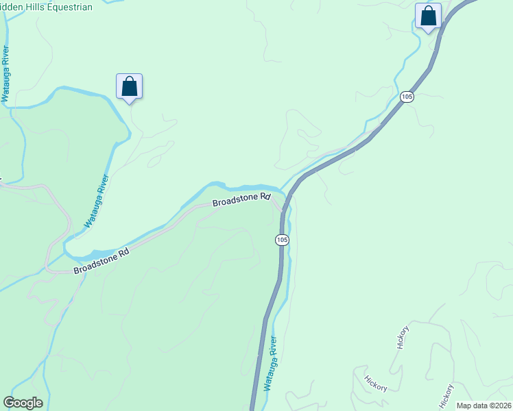 map of restaurants, bars, coffee shops, grocery stores, and more near 254 River Bluff Drive in Banner Elk