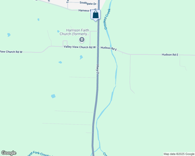 map of restaurants, bars, coffee shops, grocery stores, and more near 4863 Arkansas 7 in Harrison