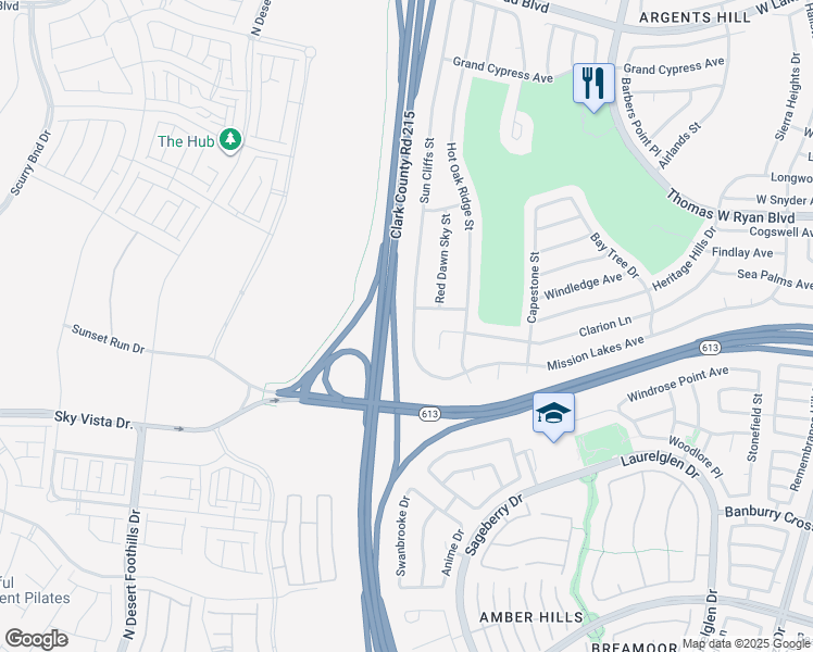 map of restaurants, bars, coffee shops, grocery stores, and more near 2011 Sun Cliffs Street in Las Vegas