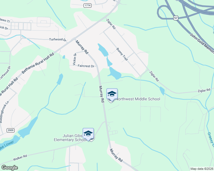 map of restaurants, bars, coffee shops, grocery stores, and more near 5575 Murray Road in Winston-Salem