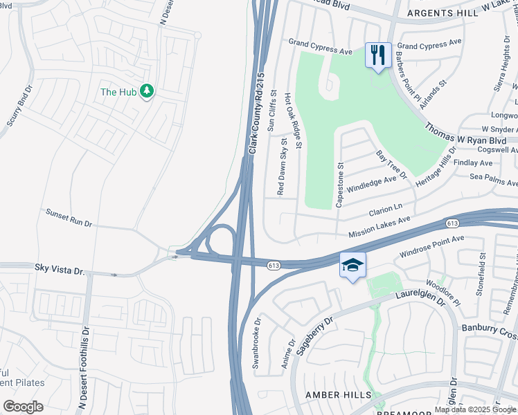 map of restaurants, bars, coffee shops, grocery stores, and more near 2011 Sun Cliffs Street in Las Vegas