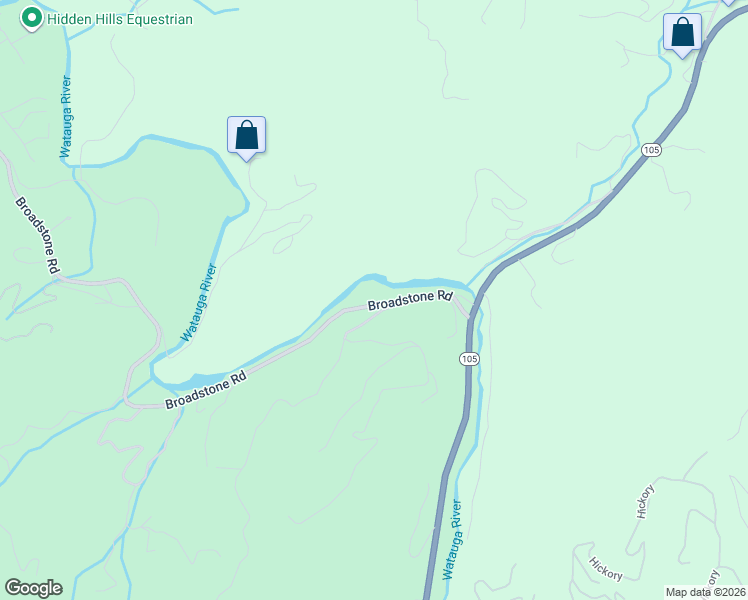 map of restaurants, bars, coffee shops, grocery stores, and more near 356 Broadstone Road in Banner Elk
