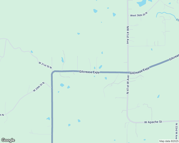 map of restaurants, bars, coffee shops, grocery stores, and more near 4707 West 31st Street North in Tulsa
