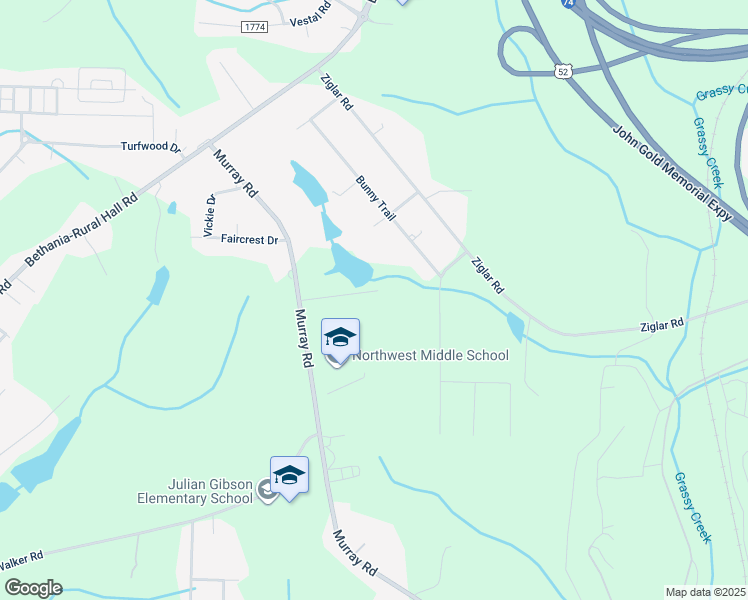 map of restaurants, bars, coffee shops, grocery stores, and more near 1350 Harpwell Drive Northwest in Winston-Salem