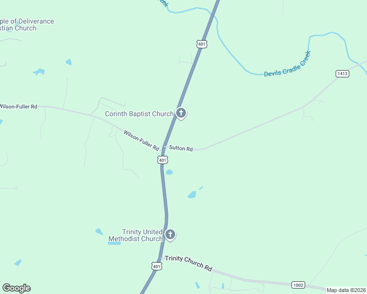 map of restaurants, bars, coffee shops, grocery stores, and more near 10 Sutton Road in Louisburg