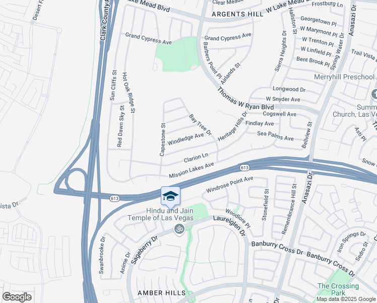 map of restaurants, bars, coffee shops, grocery stores, and more near 10801 Heritage Hills Drive in Las Vegas