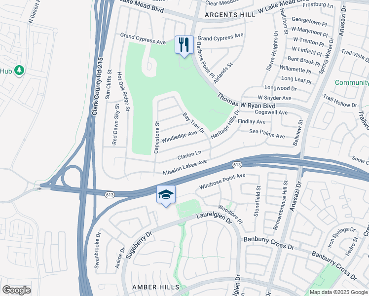map of restaurants, bars, coffee shops, grocery stores, and more near 10737 Heritage Hills Drive in Las Vegas