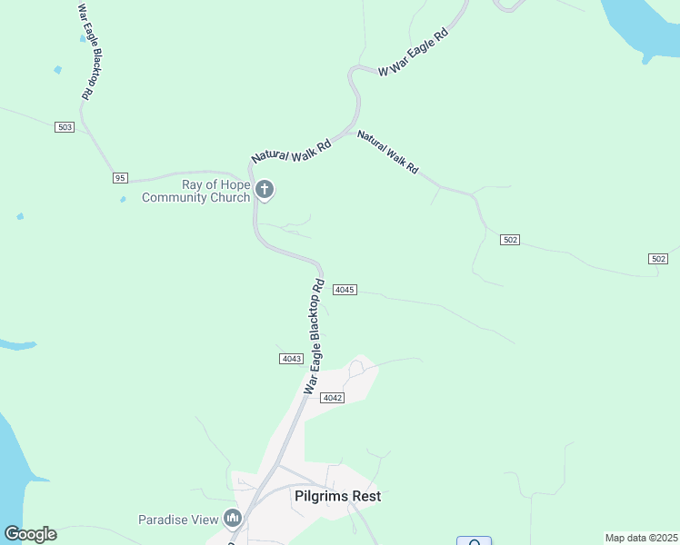 map of restaurants, bars, coffee shops, grocery stores, and more near 21864 War Eagle Blacktop Road in Springdale