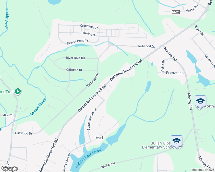 map of restaurants, bars, coffee shops, grocery stores, and more near 2290 Harvest Stone Lane in Winston-Salem