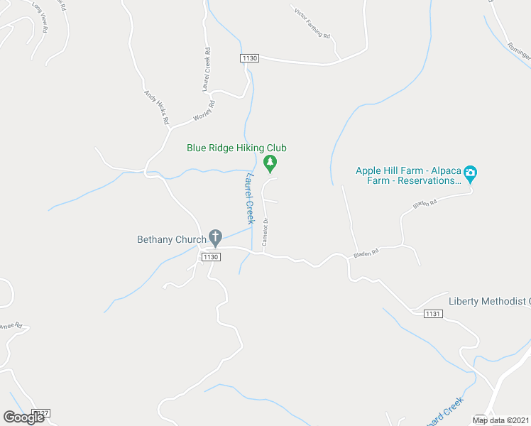 map of restaurants, bars, coffee shops, grocery stores, and more near Camelot Drive in Banner Elk